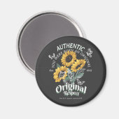 Zonnebloemen en vlinderbloemigen Grafisch Magneet (Voorkant / Achterkant)