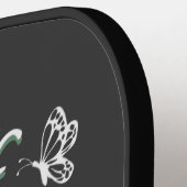 Zonnebloemen en vlinderbloemigen Grafisch Pickleball Paddle (Links Detail)