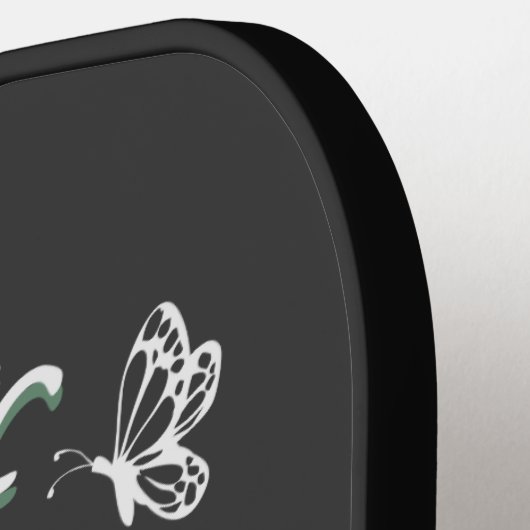 Zonnebloemen en vlinderbloemigen Grafisch Pickleball Paddle (Links Detail)