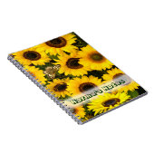 Zonnebloemen en vlinderbloemigen notitieboek (Rechterzijde)