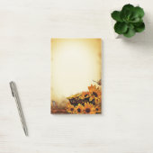 Zonnebloemen en vlinderbloemigen post-it® notes (Kantoor)