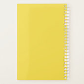 Zonnebloemen en vlinders gepersonaliseerd, jaar planner (Achterkant)