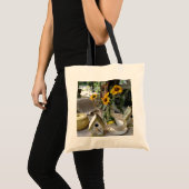 Zonnebloemen en vogelhuis Complete herfst display Tote Bag (Voorkant (product))