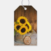 Zonnebloemen en water kunnen Labels in de wind sla Cadeaulabel (Voorkant)