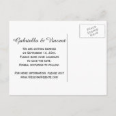 Zonnebloemen en watering kunnen de datum van de oo aankondigingskaart (Achterkant)