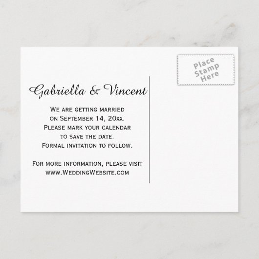 Zonnebloemen en watering kunnen de datum van de oo aankondigingskaart (Achterkant)