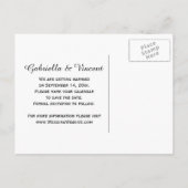 Zonnebloemen en watering kunnen de datum van de oo aankondigingskaart (Achterkant)