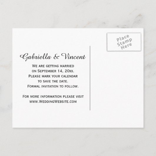 Zonnebloemen en watering kunnen de datum van de oo aankondigingskaart (Achterkant)