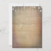 Zonnebloemen en witte rozen rustiek Vrijgezellenfe Kaart (Achterkant)