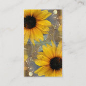 Zonnebloemen en zeep visitekaartje (Voorkant)