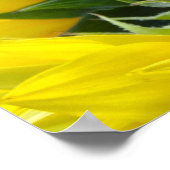 Zonnebloemen en zon (2) poster (Hoek)