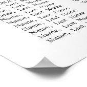 Zonnebloemen Eucalyptus 10 Tabellen ZITPLAATS Poster (Hoek)