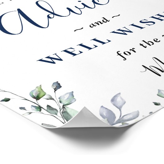 Zonnebloemen Eucalyptus Advice & Wishes Weddenscha Poster (Hoek)