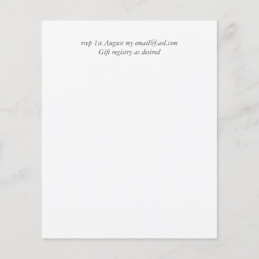 Zonnebloemen Eucalyptus Bloemen Bruiloft Uitnodigi (Achterkant)