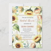 Zonnebloemen Eucalyptus Bloemenbruid Vrijgezellenf Kaart (Voorkant)