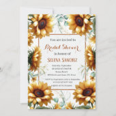 Zonnebloemen Eucalyptus Bloemenbruid Vrijgezellenf Kaart (Voorkant)