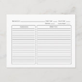 Zonnebloemen, Eucalyptus en Lavender Floral Recipe (Achterkant)