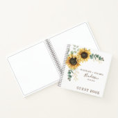 Zonnebloemen Eucalyptus Foliage Weddenschap Notitieboek (Binnen)