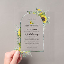 Zonnebloemen & Eucalyptus Gebogen Trouwen