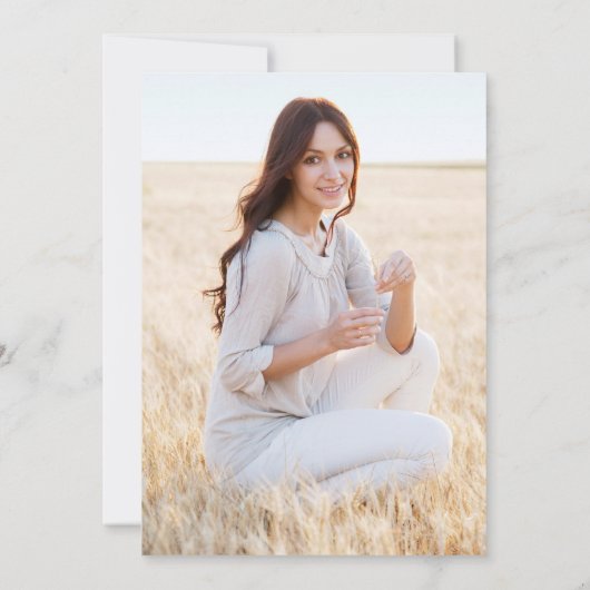 Zonnebloemen Eucalyptus Gradution Party PHOTO Kaart (Achterkant)