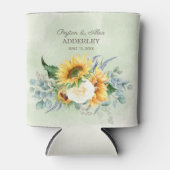 Zonnebloemen Eucalyptus Leaves Weddenschappen Rece Blikjeskoeler (Voorkant)