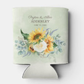 Zonnebloemen Eucalyptus Leaves Weddenschappen Rece Blikjeskoeler (Achterkant)