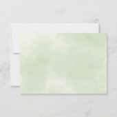Zonnebloemen Eucalyptus Leaves Wedding RSVP Kaart (Achterkant)