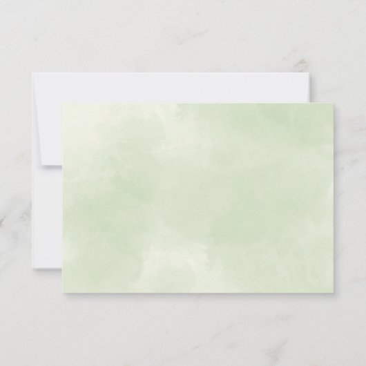 Zonnebloemen Eucalyptus Leaves Wedding RSVP Kaart (Achterkant)