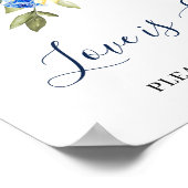 Zonnebloemen Eucalyptus Love is Sweet Weddenschap Poster (Hoek)