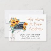 Zonnebloemen Eucalyptus Mailbox Waterverf verplaat (Voorkant)