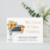 Zonnebloemen Eucalyptus Mailbox Waterverf verplaat (Staand voorkant)