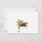 Zonnebloemen Eucalyptus Mailbox Waterverf verplaat (Achterkant)