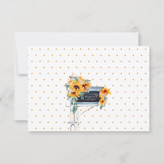 Zonnebloemen Eucalyptus Mailbox Waterverf We hebbe (Achterkant)