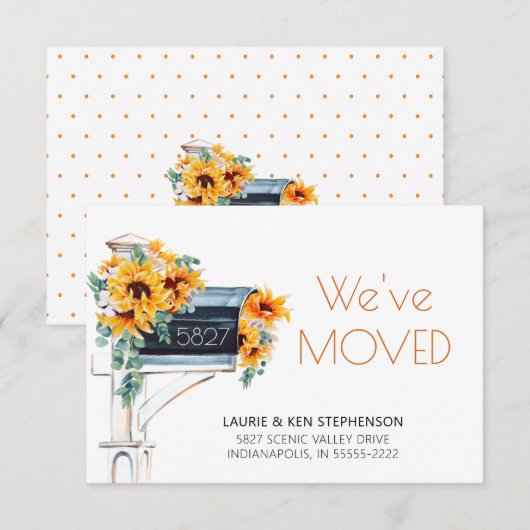 Zonnebloemen Eucalyptus Mailbox Waterverf We hebbe (Voorkant / Achterkant)