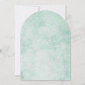 Zonnebloemen Eucalyptus Navy Blue Arch Baby shower Kaart (Achterkant)