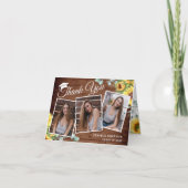 Zonnebloemen Eucalyptus Rustic 3 FOTO Afstuderen T Bedankkaart (Voorkant)