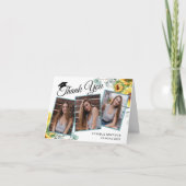 Zonnebloemen Eucalyptus Rustic 3 FOTO Afstuderen T Bedankkaart (Voorkant)