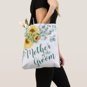Zonnebloemen Eucalyptus Rustieke Moeder van de bru Tote Bag (Dichtbij)
