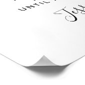 Zonnebloemen Eucalyptus Unplugged Wedding Ceremony Poster (Hoek)