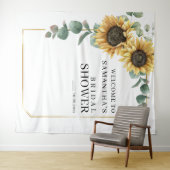 Zonnebloemen Eucalyptus Vrijgezellenfeest Achtergr Wandkleed (In Situ (horizontaal))