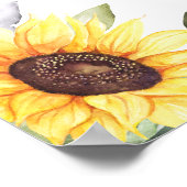 Zonnebloemen Eucalyptus Vrijgezellenfeest Foto Lij Poster (Hoek)