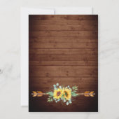 Zonnebloemen Eucalyptus Waterverf Brunch & Bubble Kaart (Achterkant)