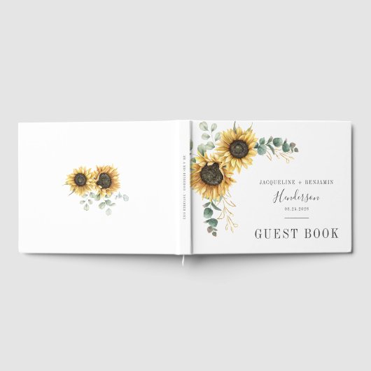 Zonnebloemen Eucalyptus Weddenschap Gastenboek (Volledig)