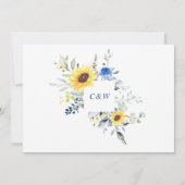 Zonnebloemen Eucalyptus zal je mijn Bridesmaid zij Kaart (Achterkant)