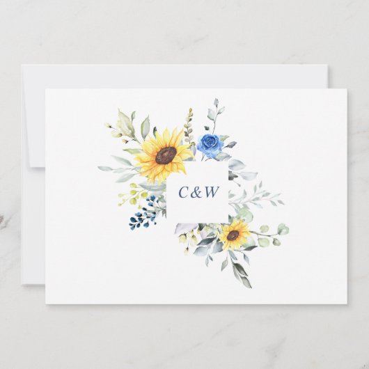 Zonnebloemen Eucalyptus zal je mijn Bridesmaid zij Kaart (Achterkant)