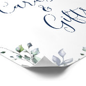 Zonnebloemen Eucalyptuskaarten en cadeaubonnen Poster (Hoek)