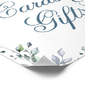 Zonnebloemen Eucalyptuskaarten en cadeaubonnen Poster (Hoek)