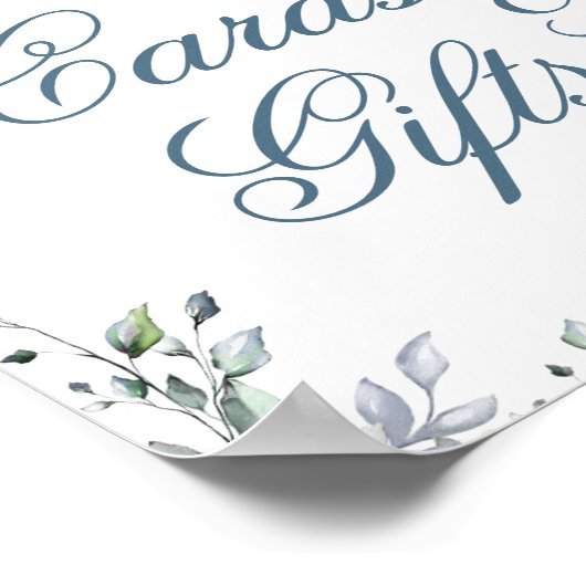 Zonnebloemen Eucalyptuskaarten en cadeaubonnen Poster (Hoek)