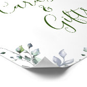 Zonnebloemen Eucalyptuskaarten en cadeaubonnen Poster (Hoek)