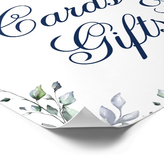 Zonnebloemen Eucalyptuskaarten en cadeaubonnen Poster (Hoek)